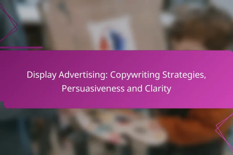 Display Advertising: Copywriting Strategies, Persuasiveness and Clarity