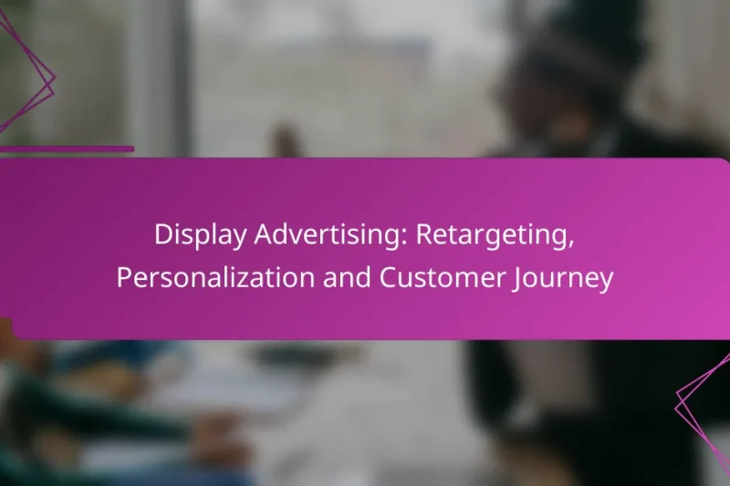 Display Advertising: Retargeting, Personalization and Customer Journey