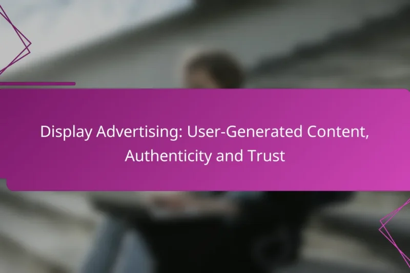 Display Advertising: User-Generated Content, Authenticity and Trust