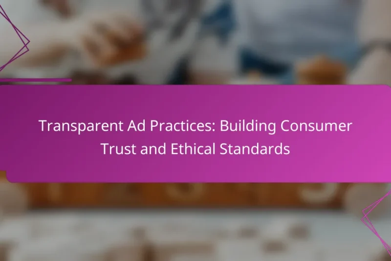Transparent Ad Practices: Building Consumer Trust and Ethical Standards