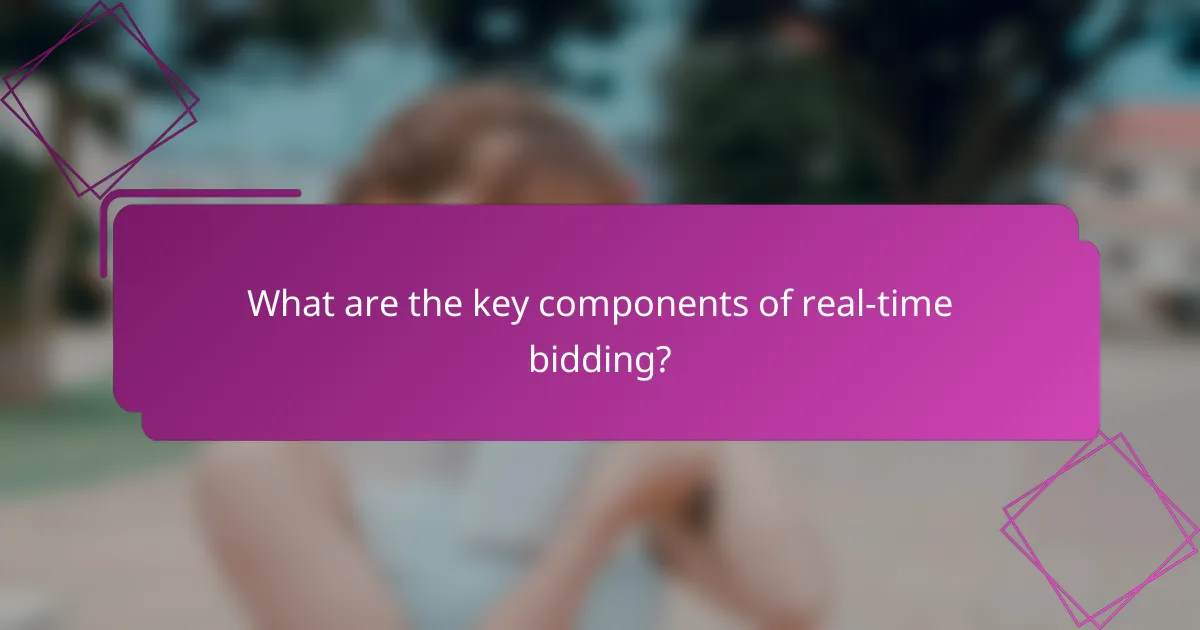 What are the key components of real-time bidding?