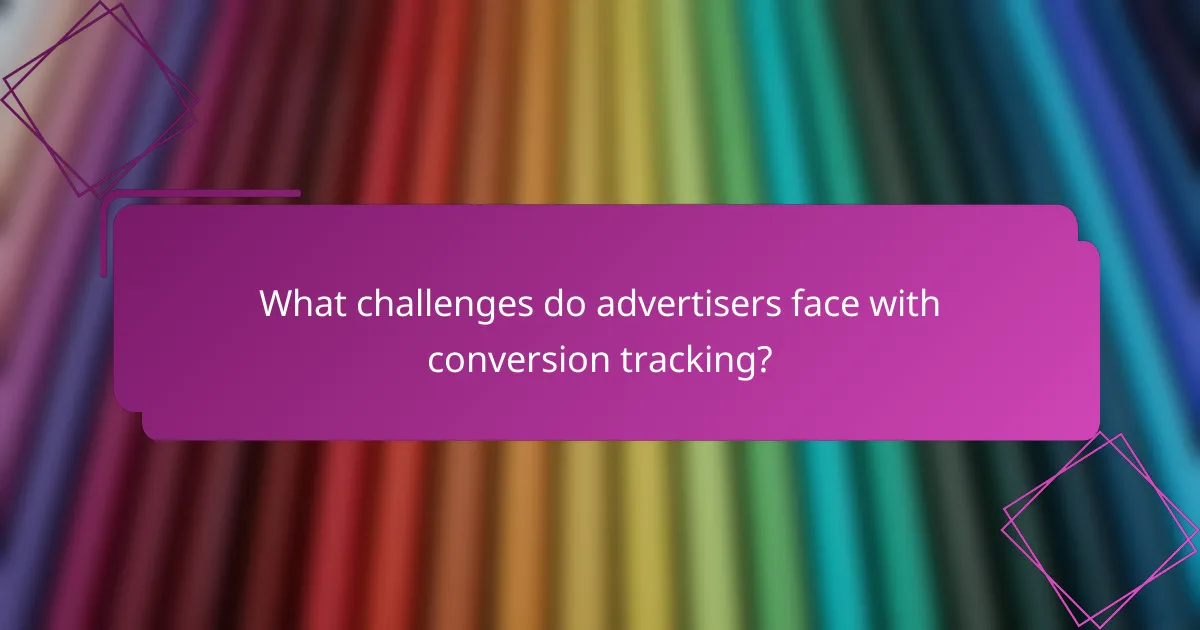 What challenges do advertisers face with conversion tracking?